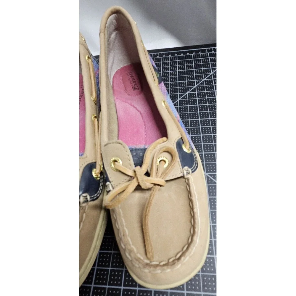 Sperry top sider  Ellis boat shoe w/sequins leather upper‎ Sz 9M